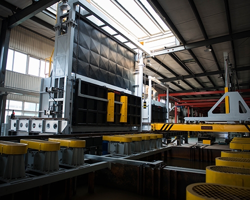 Large tonnage tempering line